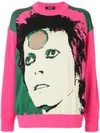 Undercover David Bowie Cotton-blend Sweater In Pink