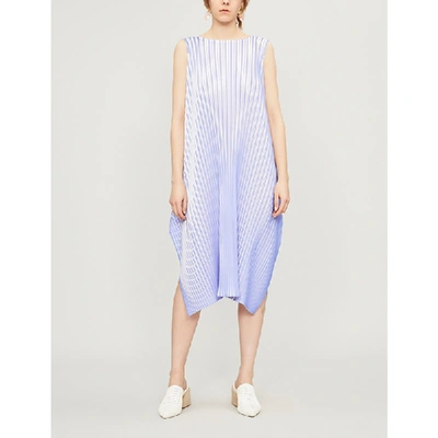 Issey Miyake Reflect Pleated Dress In Lilac