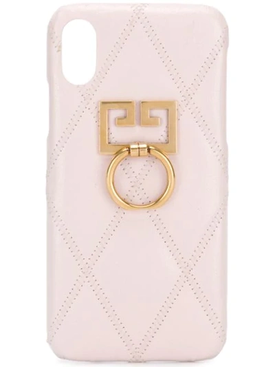 Givenchy Quilted Iphone X/xs Case In Pink