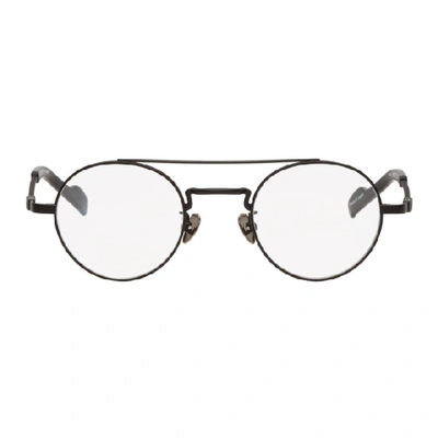 Yohji Yamamoto Black Round Braided Glasses