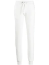 Philipp Plein Fitted Sweatpants In White