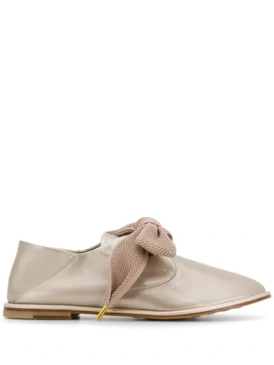 Agl Attilio Giusti Leombruni Bow-detail Loafers In Neutrals