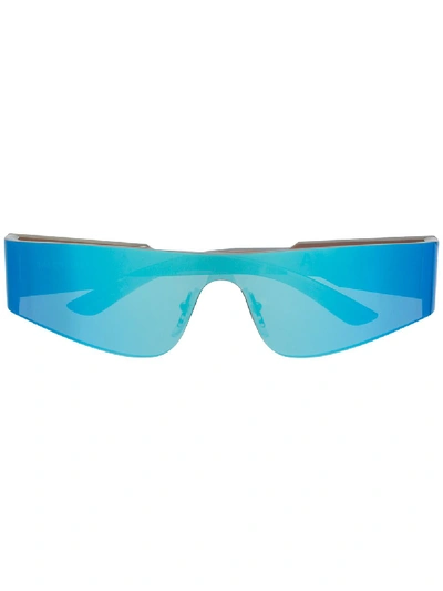 Balenciaga Visor Sunglasses In Blue