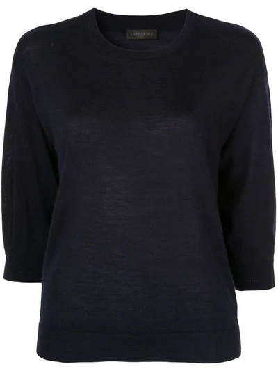 Anteprima Cropped Sleeve Sweater - Black