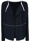 Anteprima Contrast Piping Cardigan - Black