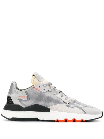 Adidas Originals Adidas Nite Jogger Low Top Sneakers - Grey In Grey