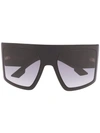 Dior Solight1 Gradient Shield Sunglasses In Black