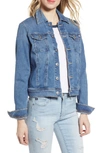 Ag Robyn Denim Jacket In Blue Lucent