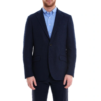 Etro Blue Cotton Blazer