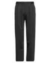 Incotex Mens Grey Cotton Pants In Navy Blue