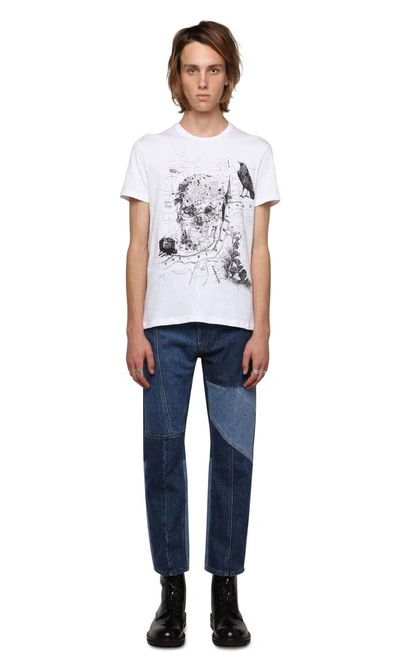 Alexander Mcqueen Men's Blue Cotton Jeans