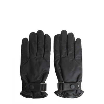 Trussardi Men's Black Leather Gloves