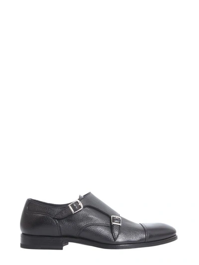 Henderson Soft Leather Monk In Black