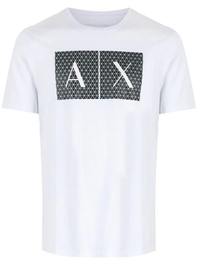 Armani Exchange Logo-print Short-sleeve T-shirt In White