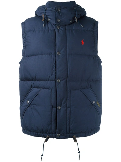 Ralph Lauren Blue Polyamide Vest