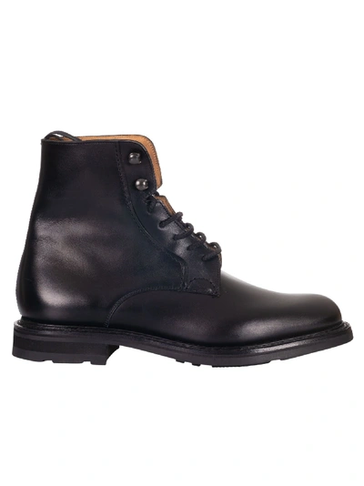 Church's Black Leather Ankle Boots