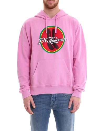 Jw Anderson Pink Cotton Sweatshirt In Pink
