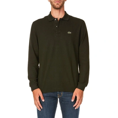 Lacoste Men's Green Cotton Polo Shirt