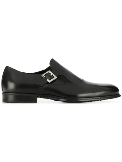 Cesare Paciotti Classic Monk Shoes In Black