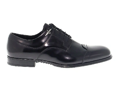 Cesare Paciotti Men's Black Leather Lace-up Shoes