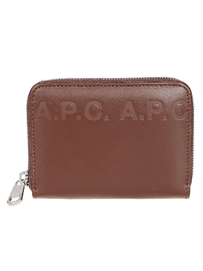 Apc Brown Leather Wallet