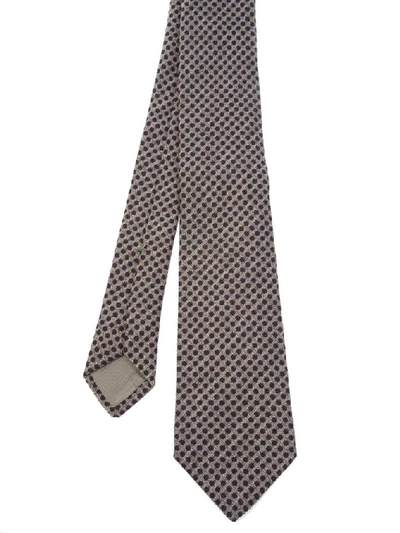 Luigi Borrelli Men's Brown Wool Tie