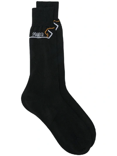 Prada Black Cotton Socks