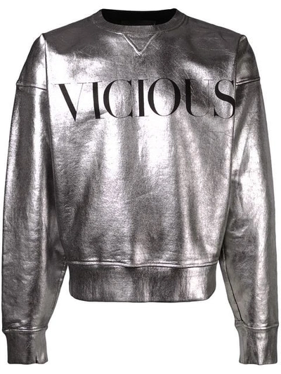 Dsquared2 Silver Cotton Sweatshirt