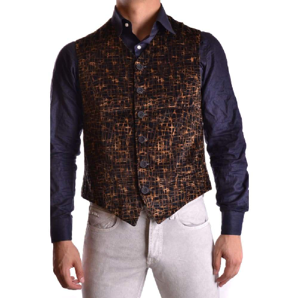 Versace Men's Black Velvet Vest ModeSens