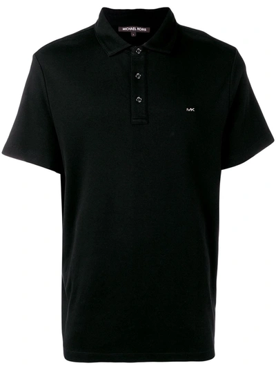 Michael Michael Kors Michael Kors Men's Black Cotton Polo Shirt