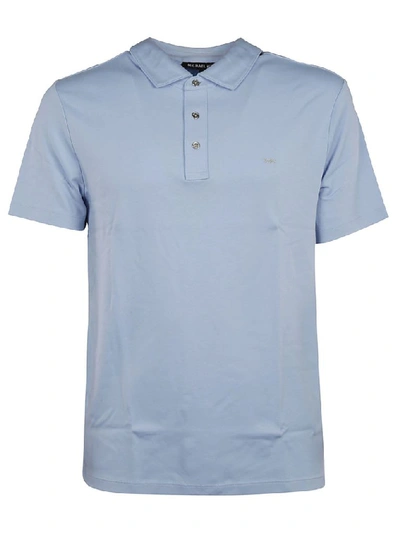Michael Michael Kors Michael Kors Men's Light Blue Cotton Polo Shirt