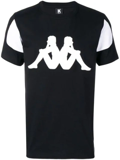 Kappa Logo Printed T-shirt In Black