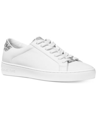 michael kors irving lace up silver