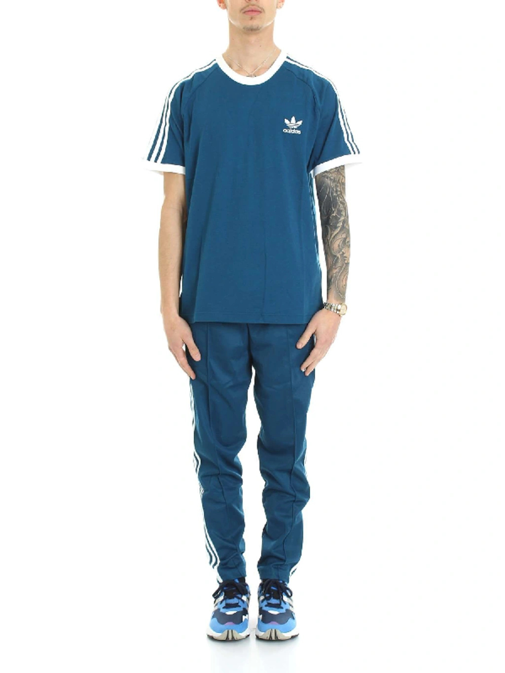 Adidas Originals Men's Dv1564 Blue Cotton T-shirt ModeSens