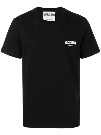 Moschino Chest Logo T-shirt In White