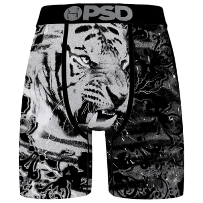 Psd Mens  Black Cat Stealth Briefs In White/black