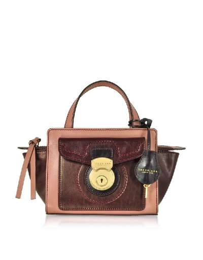 The Bridge Women's Burgundy Leather Handbag