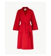 Max Mara Labbro Relaxed-fit Cashmere And Wool-blend Coat In Red