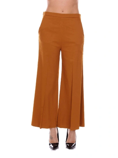 Alysi Women's 108169p8222brown Brown Polyester Pants