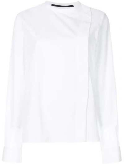 Haider Ackermann Wrap Front Shirt In White