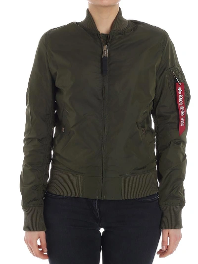 Alpha Industries Women's 141041ma1257 Green Polyester Outerwear Jacket