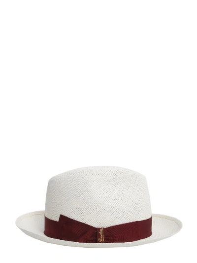 Borsalino Women's 2321007586 White Fabric Hat