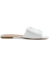 Robert Clergerie Shoes Igad White Leather Flat Sandals