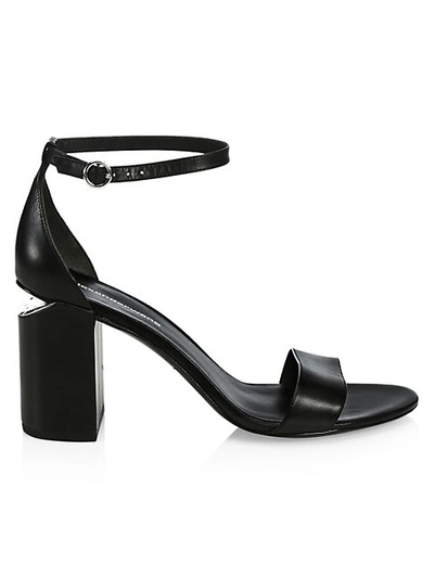 Alexander Wang Abby Ankle-strap Leather Sandals In Nero