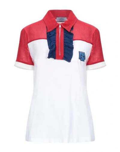 Prada Polo Shirts In Red