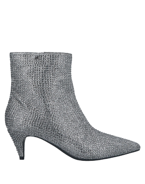 Michael Michael Kors Women's 40f8bnme6d023 Silver Glitter Ankle Boots