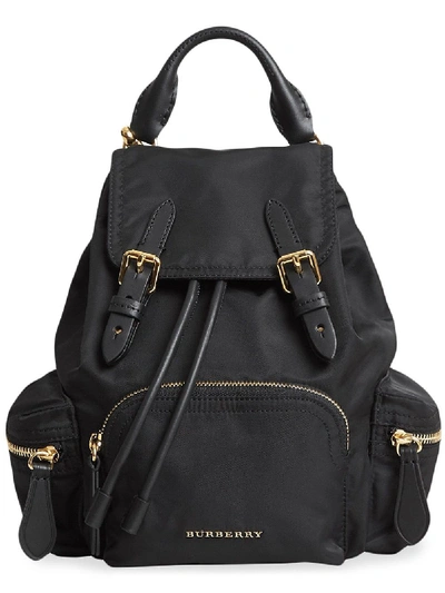 Burberry Black Cotton Backpack
