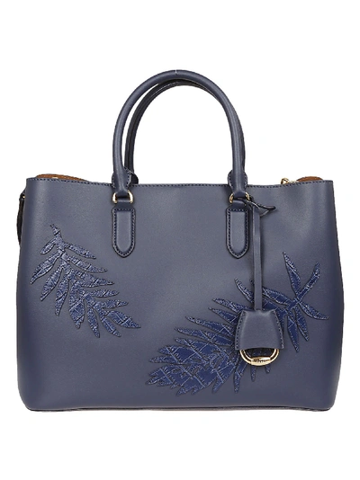Ralph Lauren Blue Leather Handbag