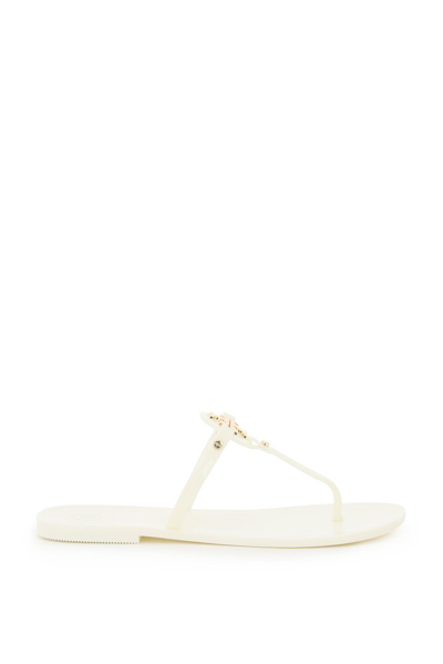 Tory Burch Mini Miller Jelly Thong Sandals In Ivory