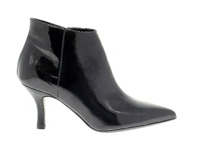 Janet & Janet Black Patent Leather Ankle Boots